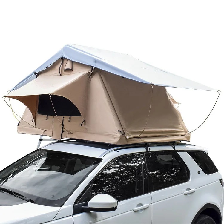 High Quality Four-Season Waterproof Car Roof Top Tent for 2-3 People Fabric with Ladder Accessory for Outdoor Camping